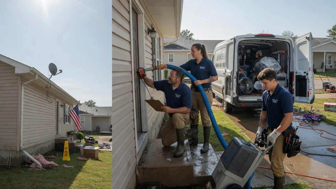 Ceiling Water Damage Restoration in Garnett, KS near me